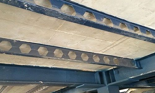 use honeycomb beams composite roofs - استفاده از تیر لانه زنبوری در سقف کامپوزیت