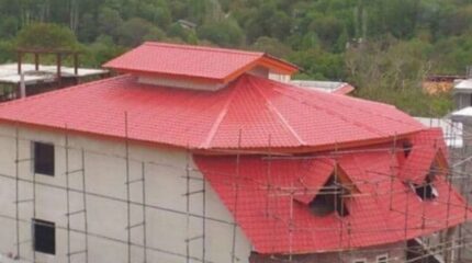 ساخت شیروانی ساده برای ویلا